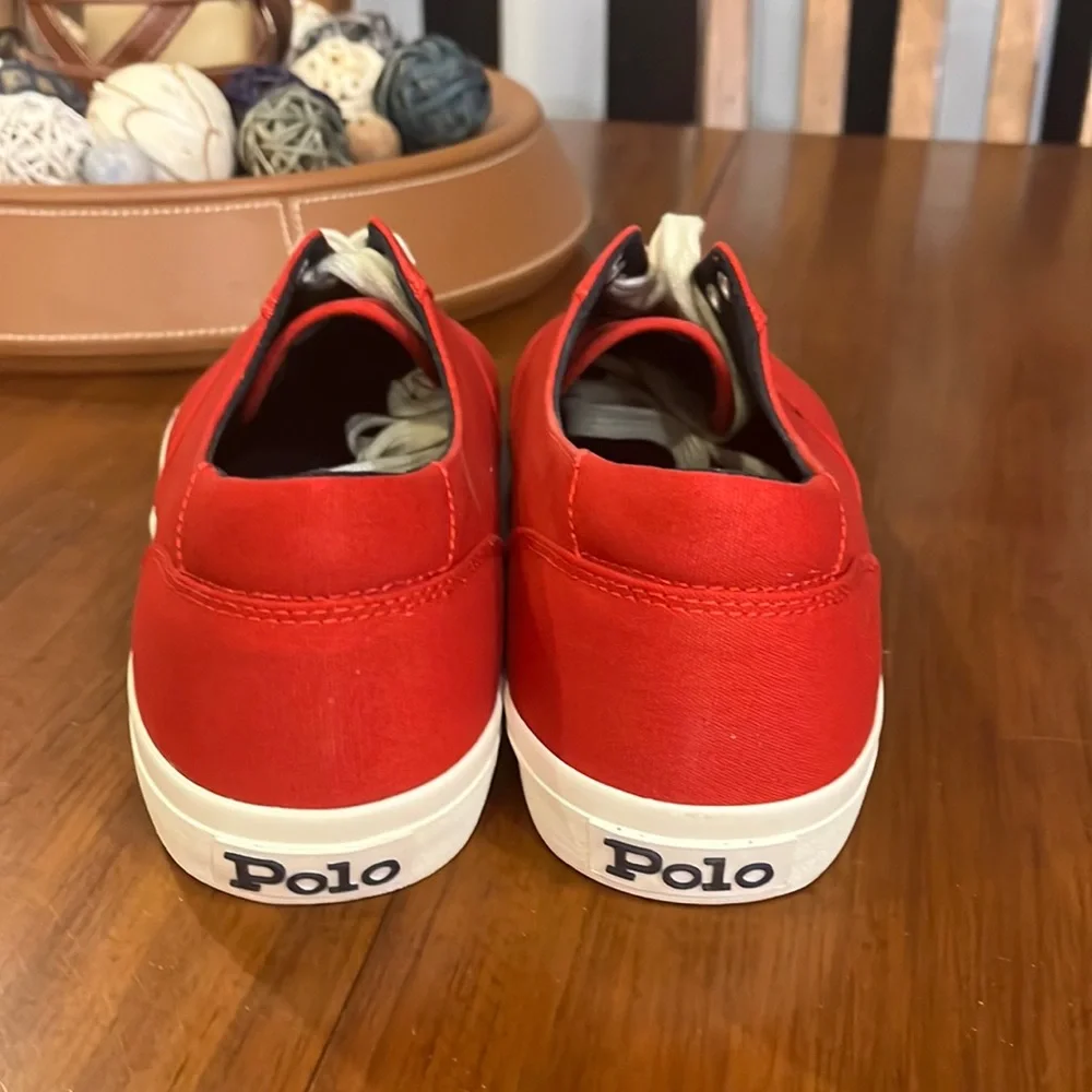 Polo Ralph Lauren CP93 Regatta Summer 92 Canvas Shoes Sneakers red Mens Size 12